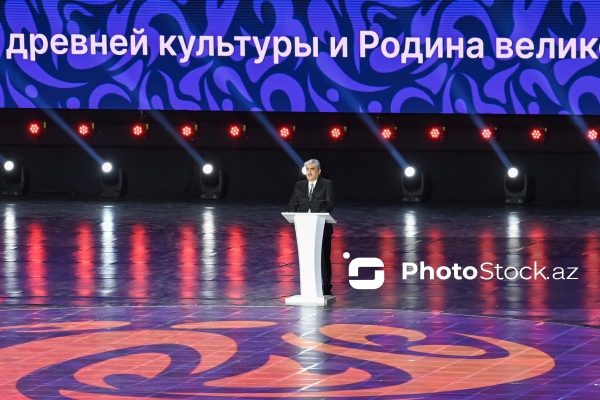 Gəncə stadionunda keçirilən III MDB Oyunlarının açılış mərasimi