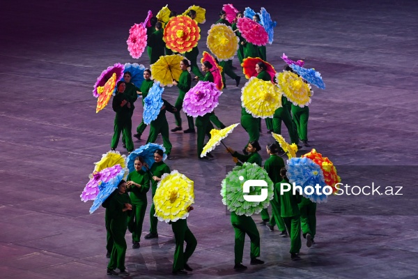 Gəncə stadionunda keçirilən III MDB Oyunlarının açılış mərasimi