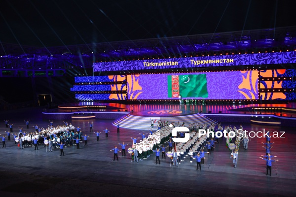 Gəncə stadionunda keçirilən III MDB Oyunlarının açılış mərasimi