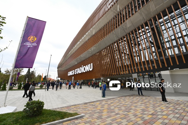 Gəncə stadionunda keçirilən III MDB Oyunlarının açılış mərasimi