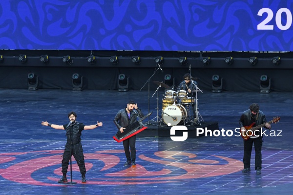 Gəncə stadionunda keçirilən III MDB Oyunlarının açılış mərasimi