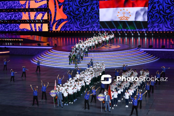 Gəncə stadionunda keçirilən III MDB Oyunlarının açılış mərasimi