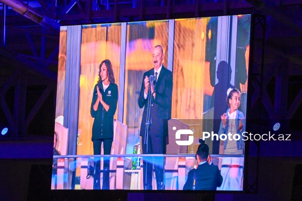 Gəncə stadionunda keçirilən III MDB Oyunlarının açılış mərasimi