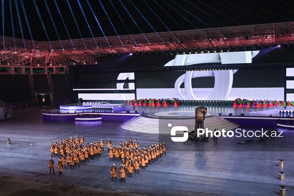 Gəncə stadionunda keçirilən III MDB Oyunlarının açılış mərasimi