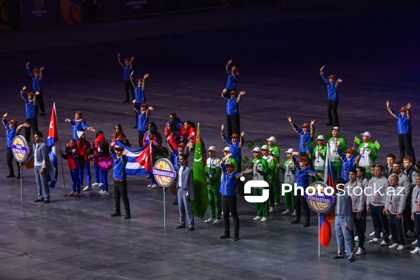Gəncə stadionunda keçirilən III MDB Oyunlarının açılış mərasimi