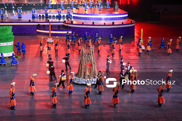 Gəncə stadionunda keçirilən III MDB Oyunlarının açılış mərasimi