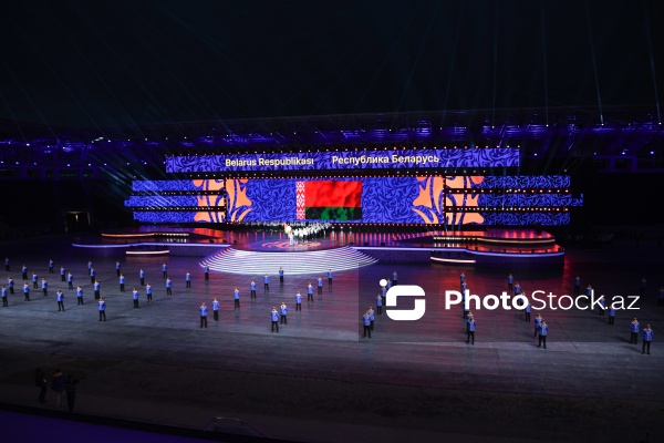 Gəncə stadionunda keçirilən III MDB Oyunlarının açılış mərasimi