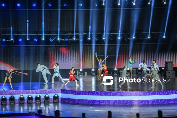 Gəncə stadionunda keçirilən III MDB Oyunlarının açılış mərasimi