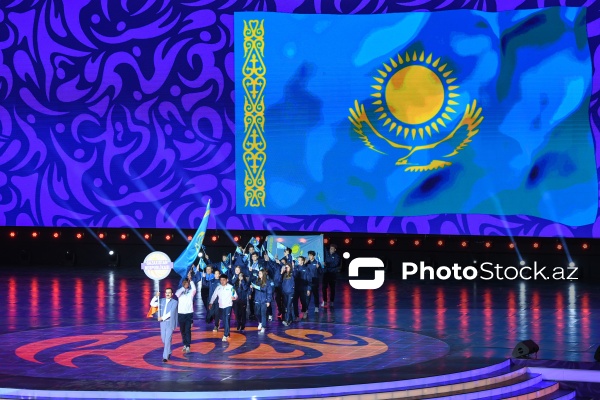 Gəncə stadionunda keçirilən III MDB Oyunlarının açılış mərasimi