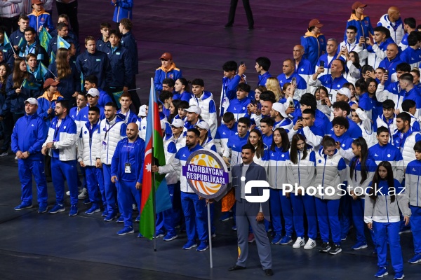 Gəncə stadionunda keçirilən III MDB Oyunlarının açılış mərasimi