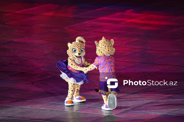 Gəncə stadionunda keçirilən III MDB Oyunlarının açılış mərasimi