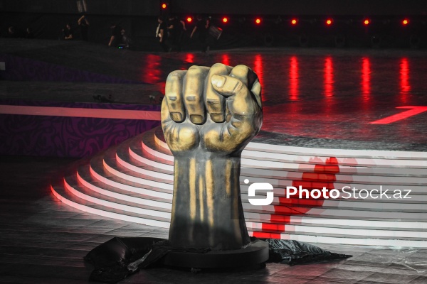 Gəncə stadionunda keçirilən III MDB Oyunlarının açılış mərasimi