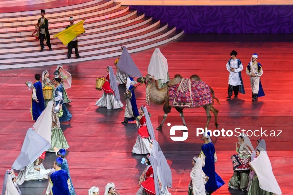 Gəncə stadionunda keçirilən III MDB Oyunlarının açılış mərasimi