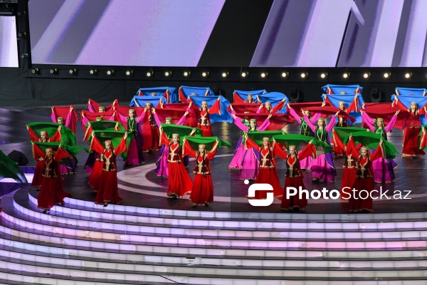 Gəncə stadionunda keçirilən III MDB Oyunlarının açılış mərasimi