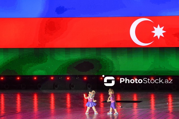 Gəncə stadionunda keçirilən III MDB Oyunlarının açılış mərasimi
