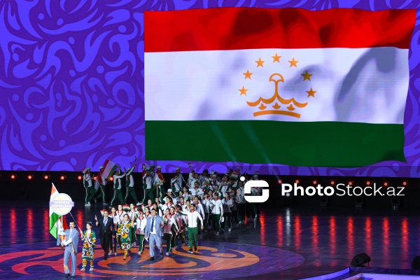 Gəncə stadionunda keçirilən III MDB Oyunlarının açılış mərasimi