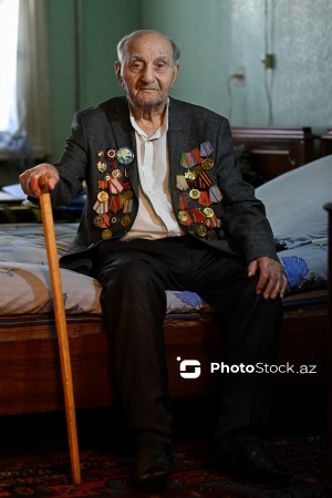 İkinci Dünya müharibəsinin 102 yaşlı veteranı Qaflan Ömərov