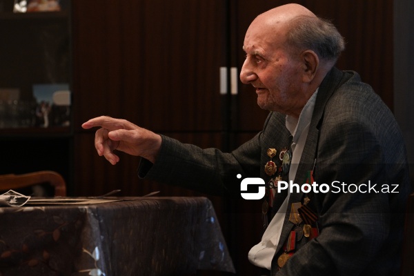 İkinci Dünya müharibəsinin 102 yaşlı veteranı Qaflan Ömərov