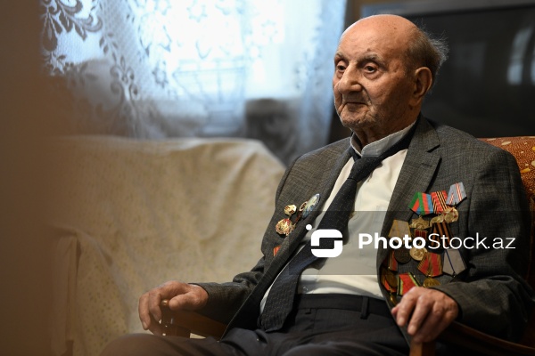 İkinci Dünya müharibəsinin 102 yaşlı veteranı Qaflan Ömərov