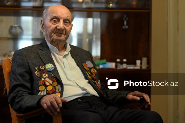 İkinci Dünya müharibəsinin 102 yaşlı veteranı Qaflan Ömərov