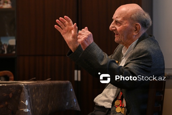 İkinci Dünya müharibəsinin 102 yaşlı veteranı Qaflan Ömərov