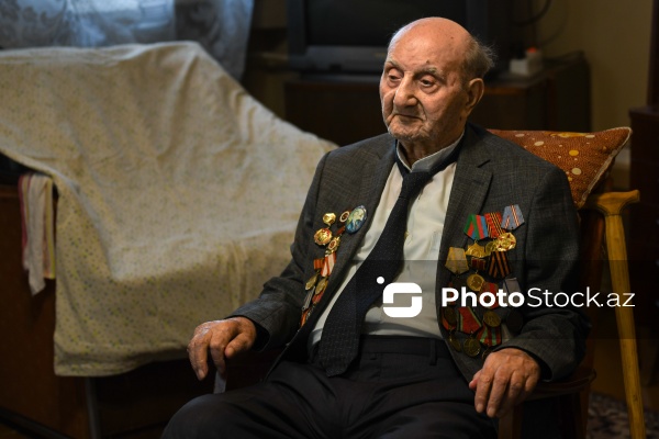 İkinci Dünya müharibəsinin 102 yaşlı veteranı Qaflan Ömərov