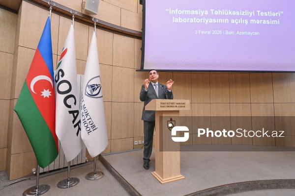 Elmar Qasımov - “İnformasiya Təhlükəsizliyi Testləri” laboratoriyasının açılış mərasimində
