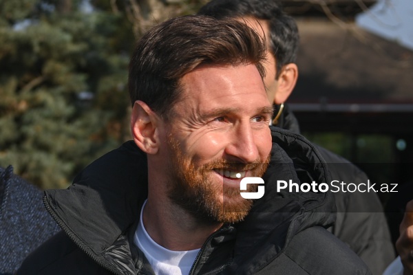 Lionel Messi Bakıda Qarabağ atlarını izləyib