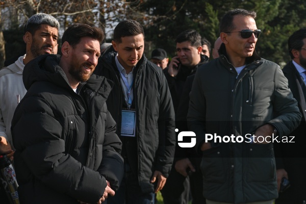 Lionel Messi Bakıda Qarabağ atlarını izləyib