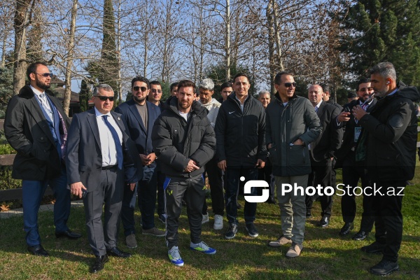 Lionel Messi Bakıda Qarabağ atlarını izləyib