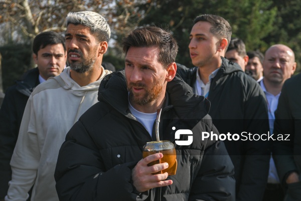 Lionel Messi Bakıda Qarabağ atlarını izləyib