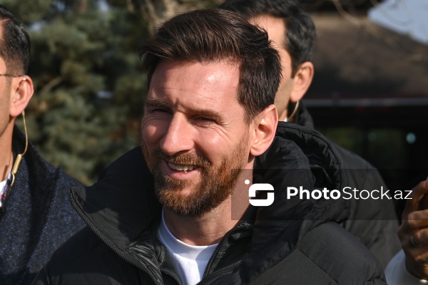 Lionel Messi Bakıda Qarabağ atlarını izləyib