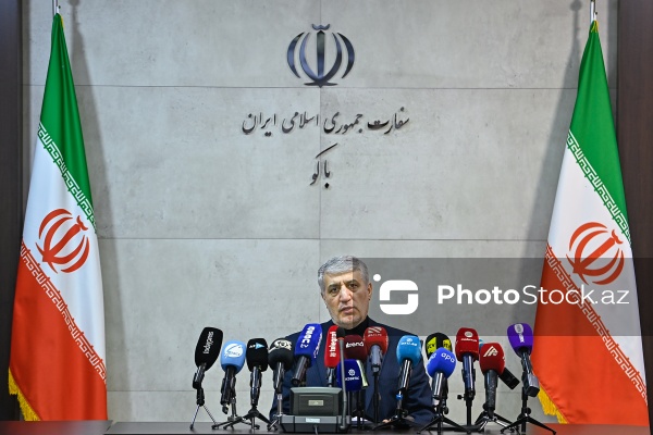 İranın Azərbaycandakı səfiri Müctəba Dəmirçilunun mətbuat konfransı