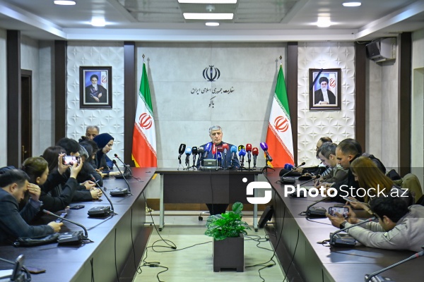 İranın Azərbaycandakı səfiri Müctəba Dəmirçilunun mətbuat konfransı