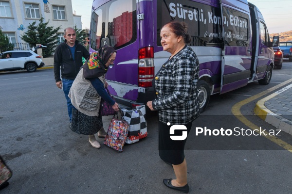 Laçın şəhərinə növbəti köç karvanı yola salınıb