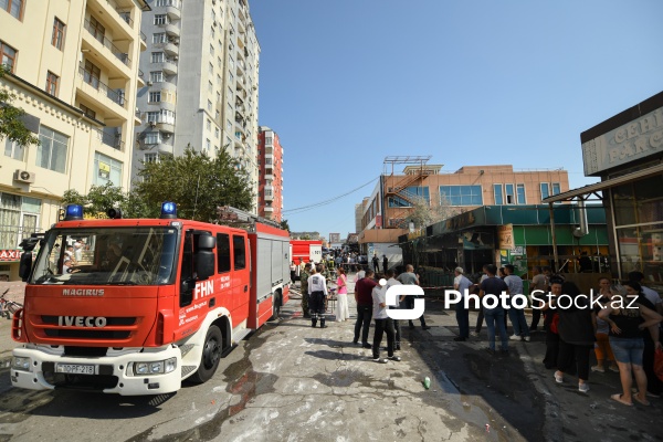 "8-ci kilometr bazarı"nın yaxınlığında baş vermiş yanğın