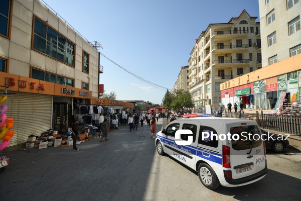 "8-ci kilometr bazarı"nın yaxınlığında baş vermiş yanğın