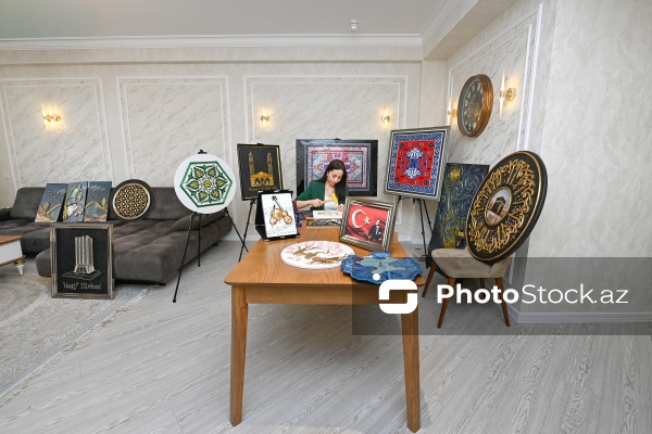 Mismar və tellərlə sənət əsərləri yaradan Minarə Mehdiyeva