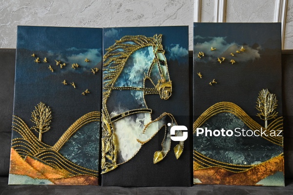 Mismar və tellərlə sənət əsərləri yaradan Minarə Mehdiyeva