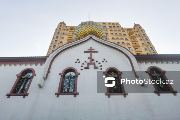 Ali Mələk Mikayıl kilsəsində pravoslavların keçirdikləri dini ayin