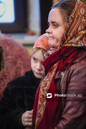 Ali Mələk Mikayıl kilsəsində pravoslavların keçirdikləri dini ayin