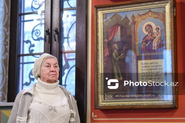 Ali Mələk Mikayıl kilsəsində pravoslavların keçirdikləri dini ayin