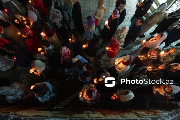 Müqəddəs Mürdaşıyan Zənənlər Kafedralında qeyd olunan Pasxa bayramı