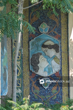 Neftçala şəhərində yerləşən mozaikalı park