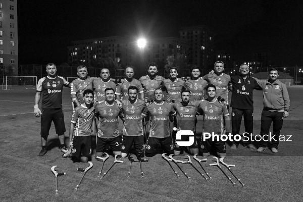 “Neftçi” İdman Klubunun amputant futbol komandasının məşq prosesi