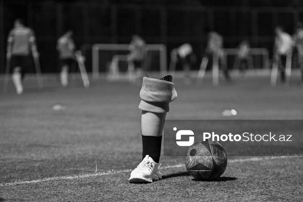 “Neftçi” İdman Klubunun amputant futbol komandasının məşq prosesi