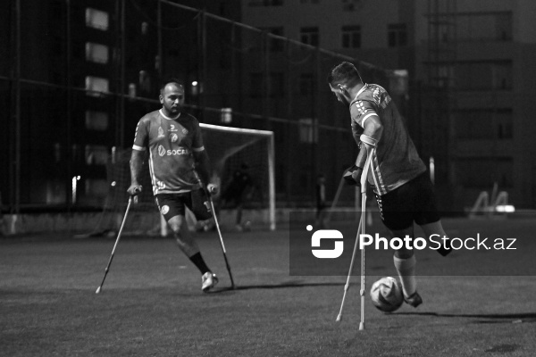 “Neftçi” İdman Klubunun amputant futbol komandasının məşq prosesi