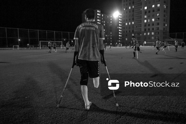 “Neftçi” İdman Klubunun amputant futbol komandasının məşq prosesi