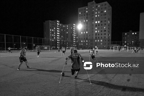 “Neftçi” İdman Klubunun amputant futbol komandasının məşq prosesi