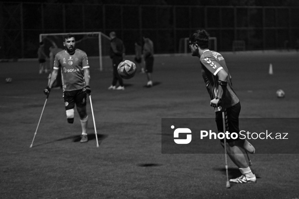 “Neftçi” İdman Klubunun amputant futbol komandasının məşq prosesi